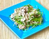 豚肉と豆苗のクミンオイル炒め作り方5写真