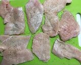 KFCチッザ風？チキンピカタピザ♪作り方1写真
