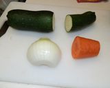 ズッキーニの野菜炒め作り方1写真