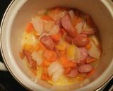 お豆と春野菜のホワイトミネストローネ作り方3写真