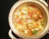 お豆と春野菜のホワイトミネストローネ作り方5写真
