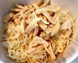 キッズ沼サン。サラダチキンで。作り方2写真