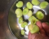 「そら豆・タコ・三つ葉 ・炊き込み御飯」作り方2写真