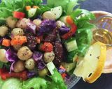 健康オイルで和える♪豆と野菜のサラダ作り方6写真