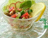 健康オイルで和える♪豆と野菜のサラダ作り方7写真