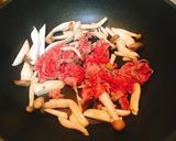牛肉ときのこのバター醤油パスタ作り方5写真