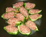 簡単！！ピーマンの肉詰め コンソメ味作り方3写真