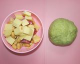 ナッツ・ベーコンチーズ抹茶パン＆クリーム作り方8写真