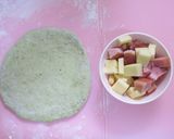 ナッツ・ベーコンチーズ抹茶パン＆クリーム作り方9写真