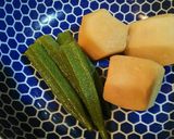 里芋の煮物に金山寺味噌でアクセント！作り方1写真