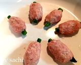 お弁当に！アスパラの塩豚つくね作り方3写真