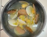❀帆立の稚貝のお味噌汁❀作り方2写真