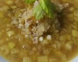 セロリをガッツリ食べる黒酢玉ねぎスープ作り方5写真