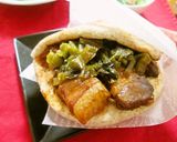 角煮＆高菜漬けのチャイニーズバーガー作り方4写真