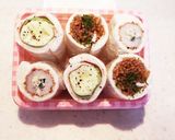 スパムおにぎり風♡くるくるロールサンド作り方7写真