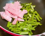 簡単！アスパラのクリームパスタ作り方3写真
