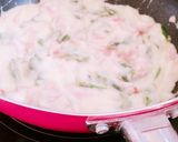 簡単！アスパラのクリームパスタ作り方4写真