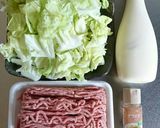 キャベツと挽き肉のザックリ炒め作り方1写真