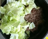 キャベツと挽き肉のザックリ炒め作り方3写真
