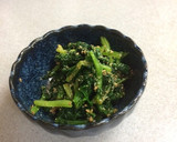 簡単ほうれん草のごま和え作り方9写真