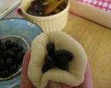 豆大福みたいな黒豆あんぱん作り方6写真