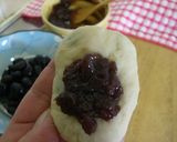 豆大福みたいな黒豆あんぱん作り方7写真