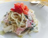 マヨが決め手！ヨーグルトの冷製パスタ！作り方5写真