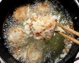 甘いタレを絡めた鶏肉の揚げものサラダ☆作り方4写真