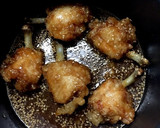 甘いタレを絡めた鶏肉の揚げものサラダ☆作り方6写真