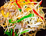簡単！プチっと鍋でキムチもやし炒め作り方3写真