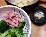 新ジャガとブロッコリーの♪ガリマヨ炒め♥作り方4写真