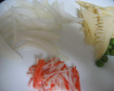 玉ねぎと筍のピリ辛マヨみそ炒め作り方2写真