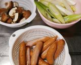 ☆ウィンナーとしいたけの鶏ガラ炒め☆作り方2写真