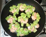 そら豆と海老の卵白焼き作り方10写真
