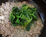 ほうれん草大量消費！ひき肉マヨポン炒め作り方4写真