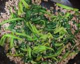 ほうれん草大量消費！ひき肉マヨポン炒め作り方5写真