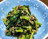 ほうれん草大量消費！ひき肉マヨポン炒め作り方6写真