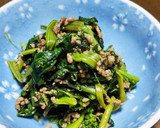 ほうれん草大量消費！ひき肉マヨポン炒め作り方6写真