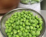 スナップエンドウの豆ご飯作り方1写真