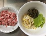 フキとタケノコとゼンマイの炒め物作り方1写真