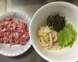 フキとタケノコとゼンマイの炒め物作り方1写真