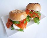 サーモン&クリームチーズ ベーグルサンド作り方6写真