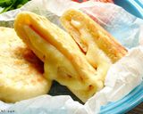 早くて簡単♡平焼きハム＆チーズパン！作り方6写真