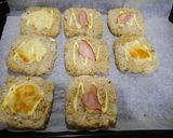 簡単！焼きおにぎらず(銀鮭ハムチーズ)作り方3写真
