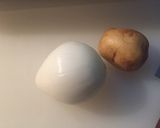 鰹フレークとじゃがいも、タマネギのピザ作り方2写真