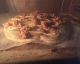 鰹フレークとじゃがいも、タマネギのピザ作り方12写真