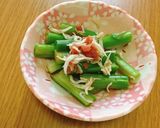 アスパラとしらすの梅ポン和え作り方4写真