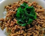 そぼろニラおひたし付丼簡単麺つゆ活用術❤作り方10写真