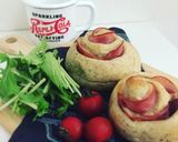 健康パン＊豆腐黒ごまアーモンドきなこパン作り方9写真