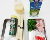 簡単！アレンジ・素麺のカルボナーラ風♪作り方1写真